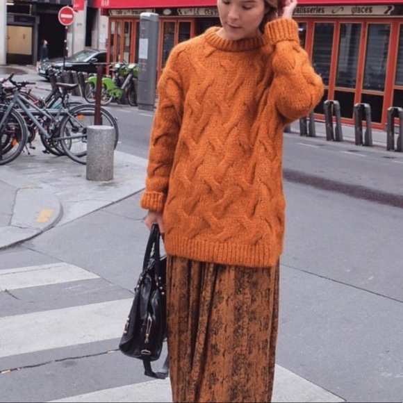 Zara snakeskin print pleated skirt - Picture 8 of 10